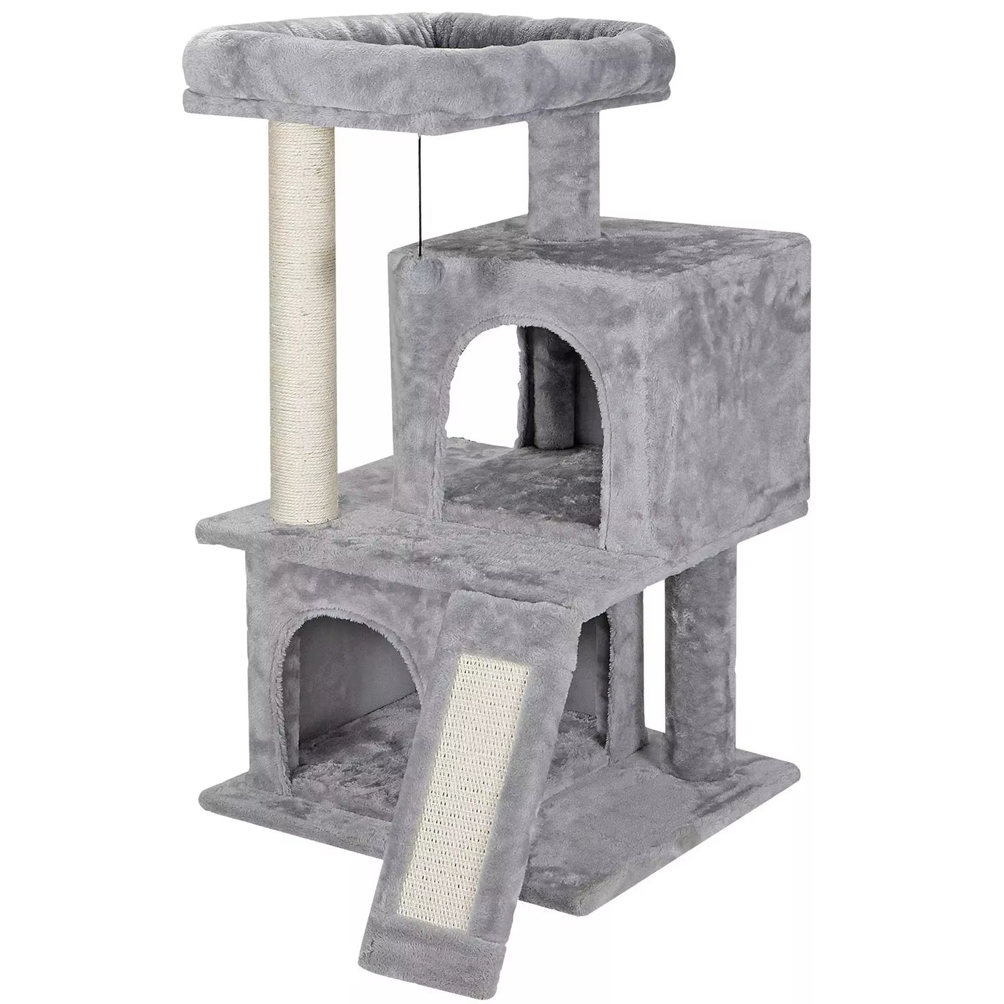 34"Cat Tree Tower Great for Multiple Cats Scratcher Play House Condo Pet House
