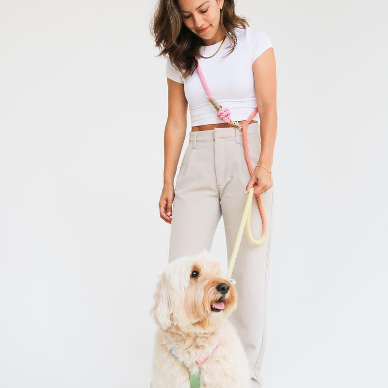Hands Free Cotton Rope Leash