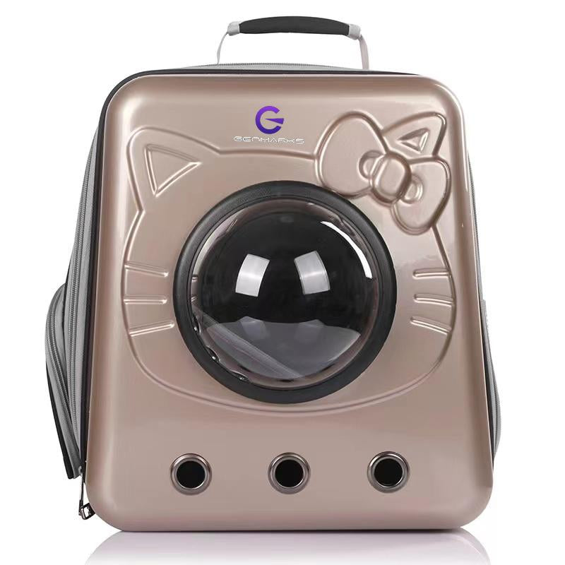 GENMARKS Airline Approved Bubble Cat Backpack for Small to Medium Dogs and Cats – Ideal for Hiking, Travel, and Outdoor Activities, Blue